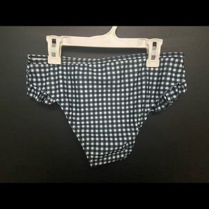 Gingham print bikini bottoms